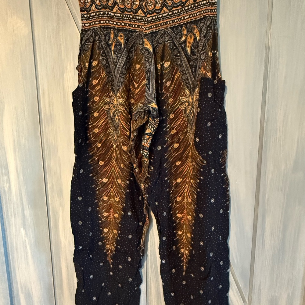 Black and Gold Harem Pants